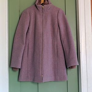 JCrew Italian wool purple coat